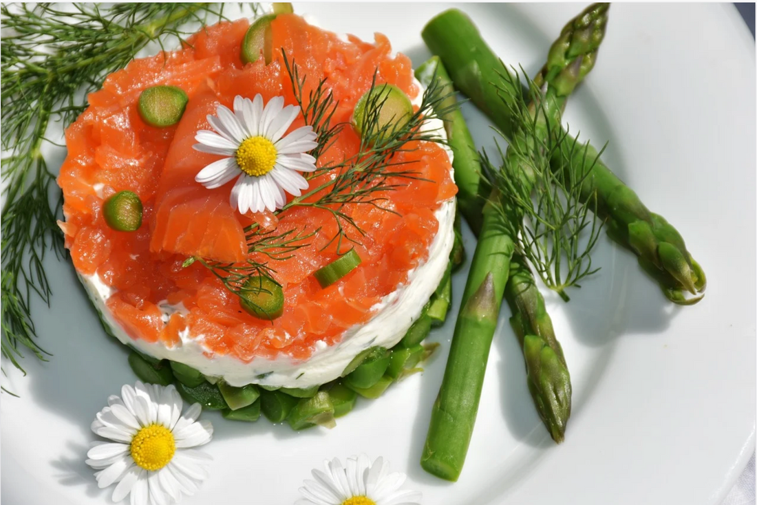 Salmon and Asparagus Tartare