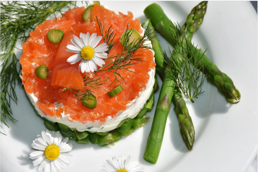 Salmon and Asparagus Tartare