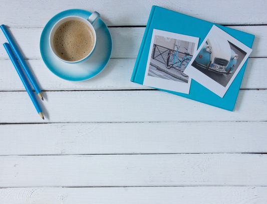 desk coffee photo