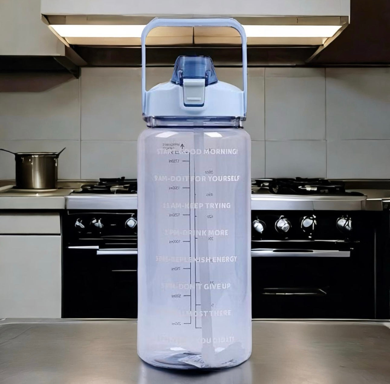 Motivational Tumbler with Straw Lid (64 oz) - Lifestyle Bravo