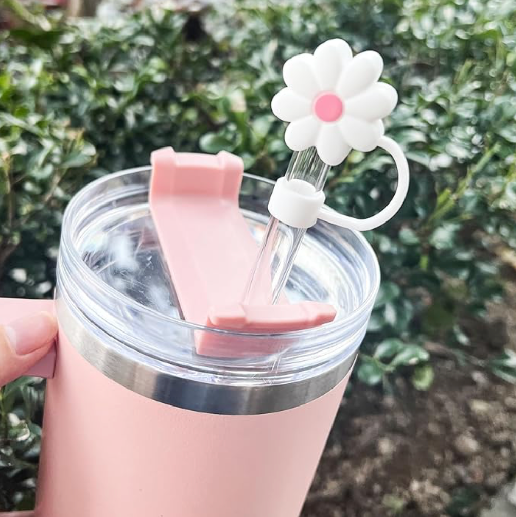 Flower Straw Toppers for Stanley Tumblers