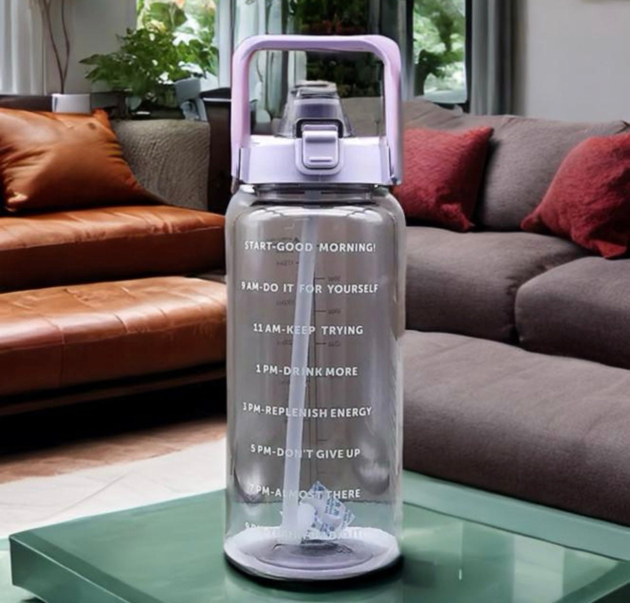 Motivational Tumbler with Straw Lid (64 oz) - Lifestyle Bravo