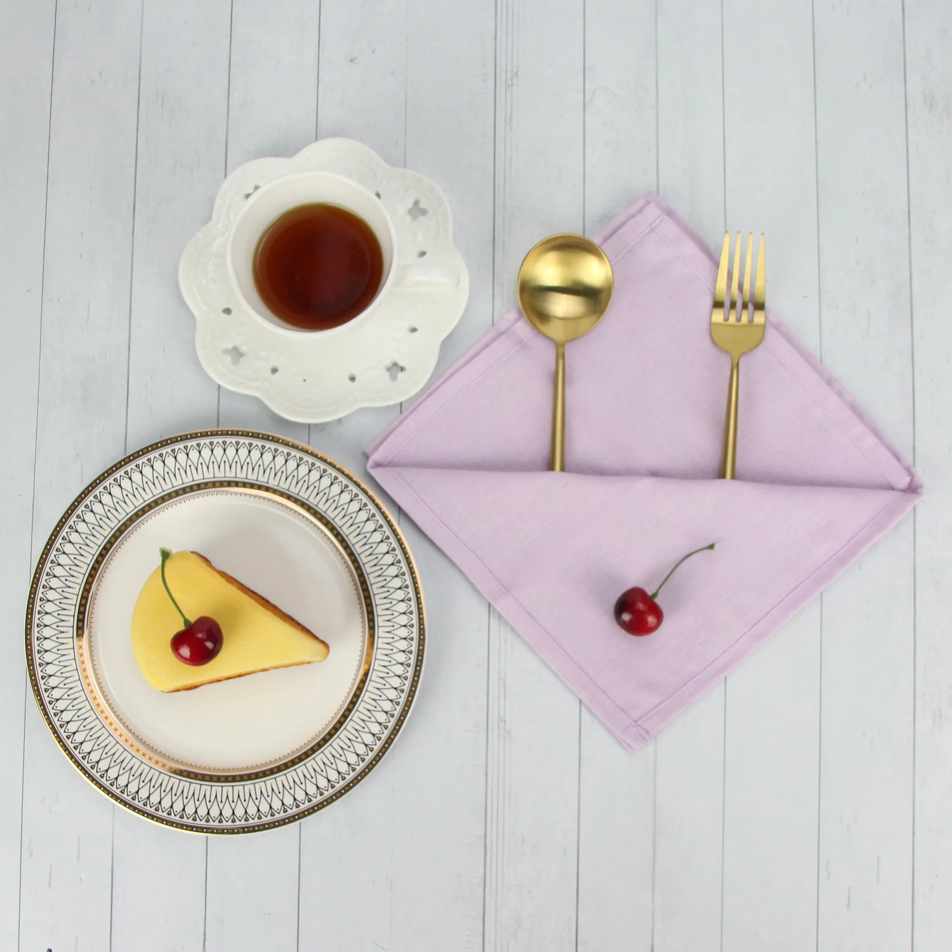 Set of 12 - Cotton Linen Table Napkins - Lifestyle Bravo
