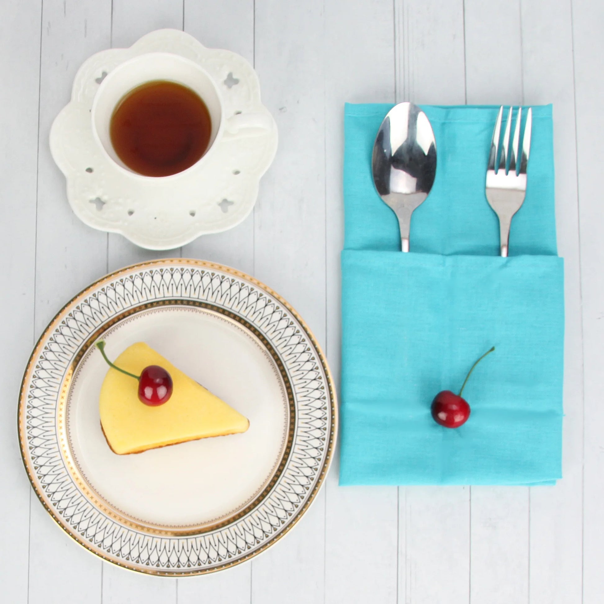 Set of 12 - Cotton Linen Table Napkins - Lifestyle Bravo