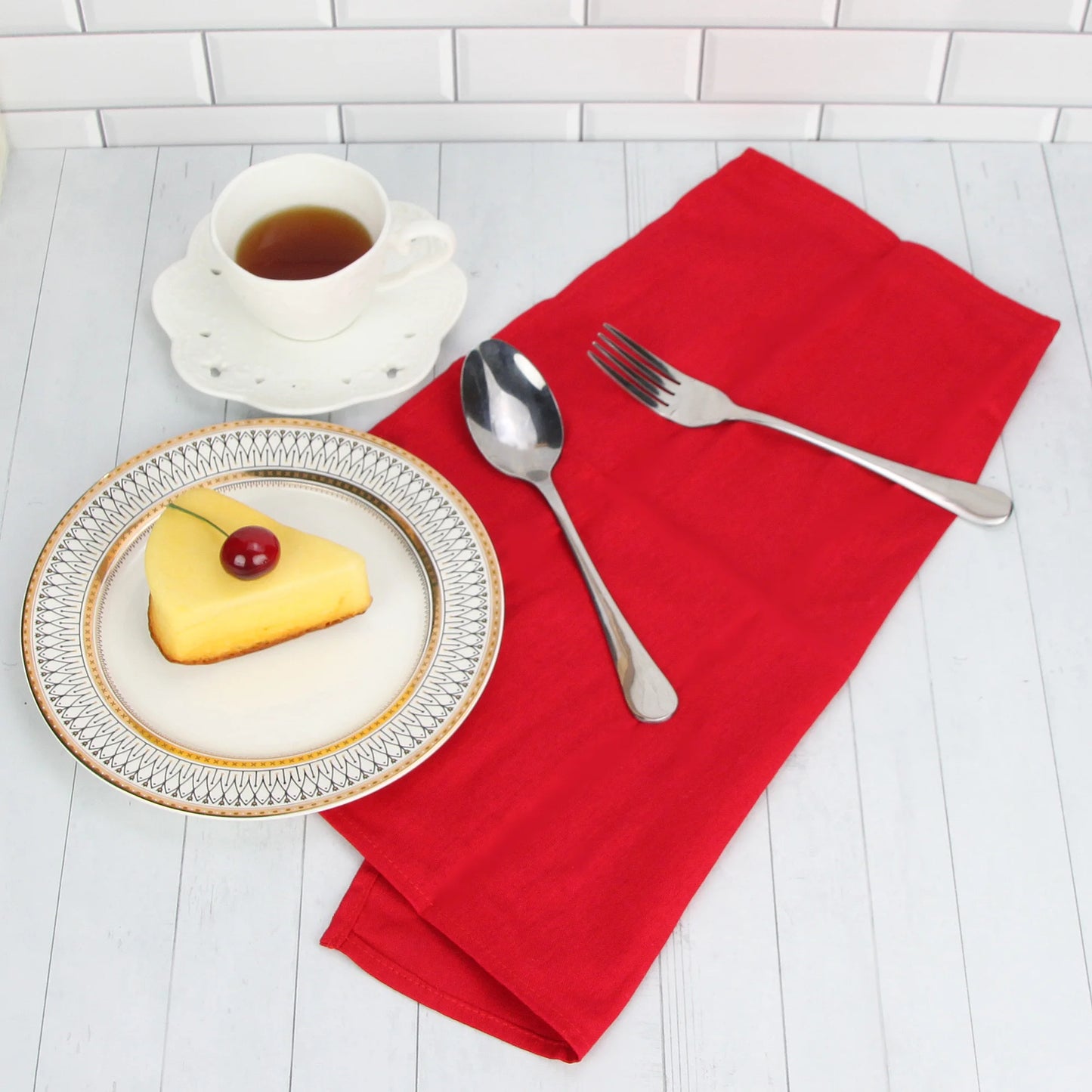 Set of 12 - Cotton Linen Table Napkins - Lifestyle Bravo