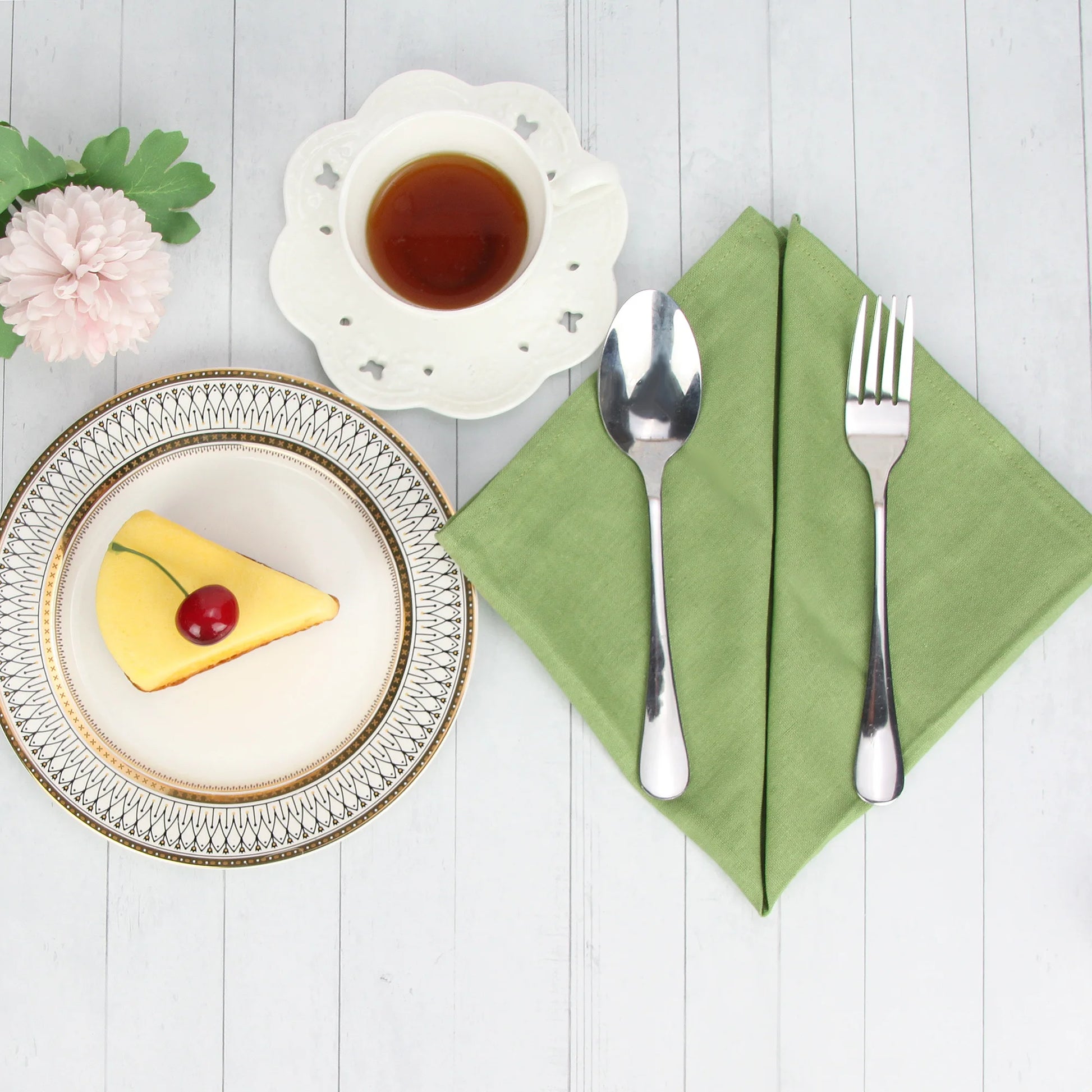 Set of 12 - Cotton Linen Table Napkins - Lifestyle Bravo