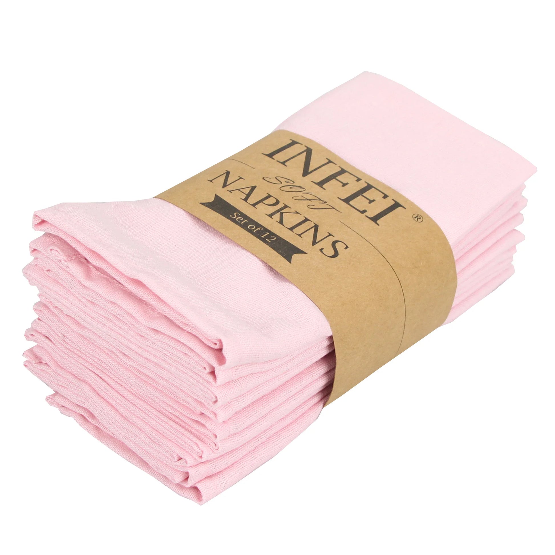 Set of 12 - Cotton Linen Table Napkins - Lifestyle Bravo