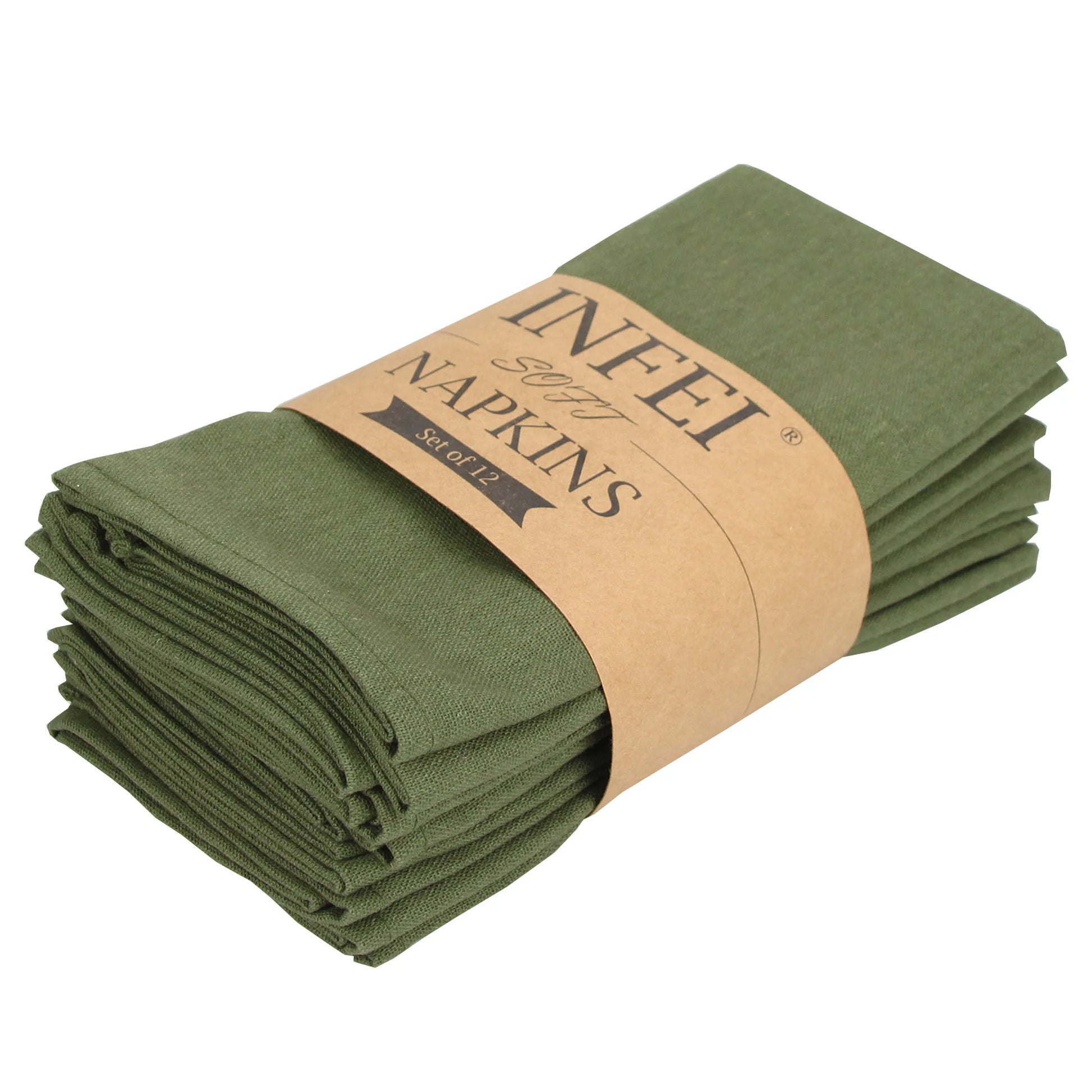 Set of 12 - Cotton Linen Table Napkins - Lifestyle Bravo