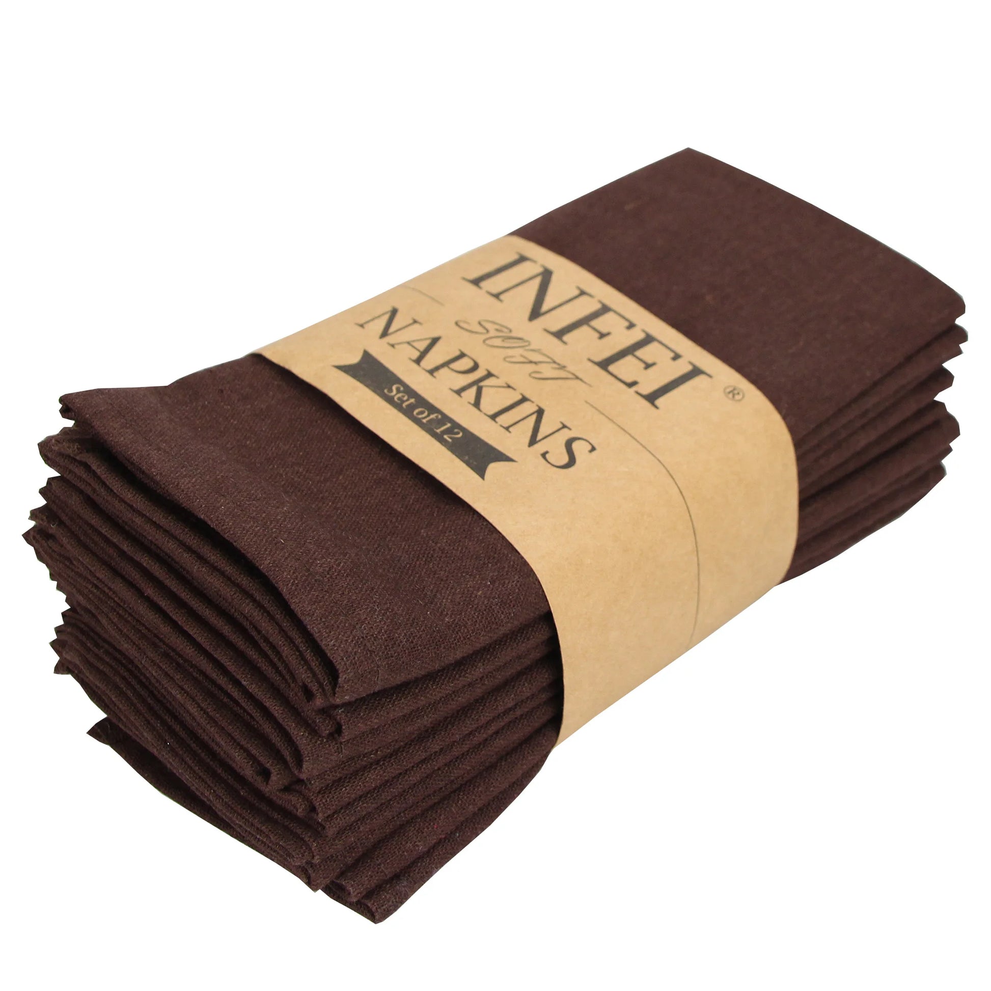 Set of 12 - Cotton Linen Table Napkins - Lifestyle Bravo