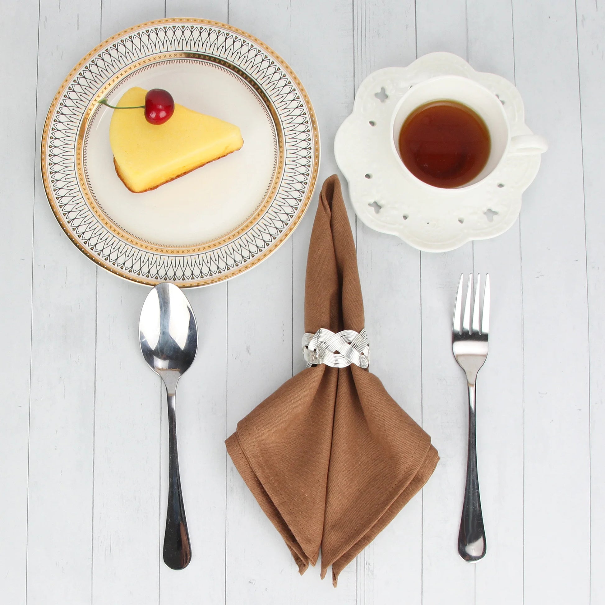 Set of 12 - Cotton Linen Table Napkins - Lifestyle Bravo