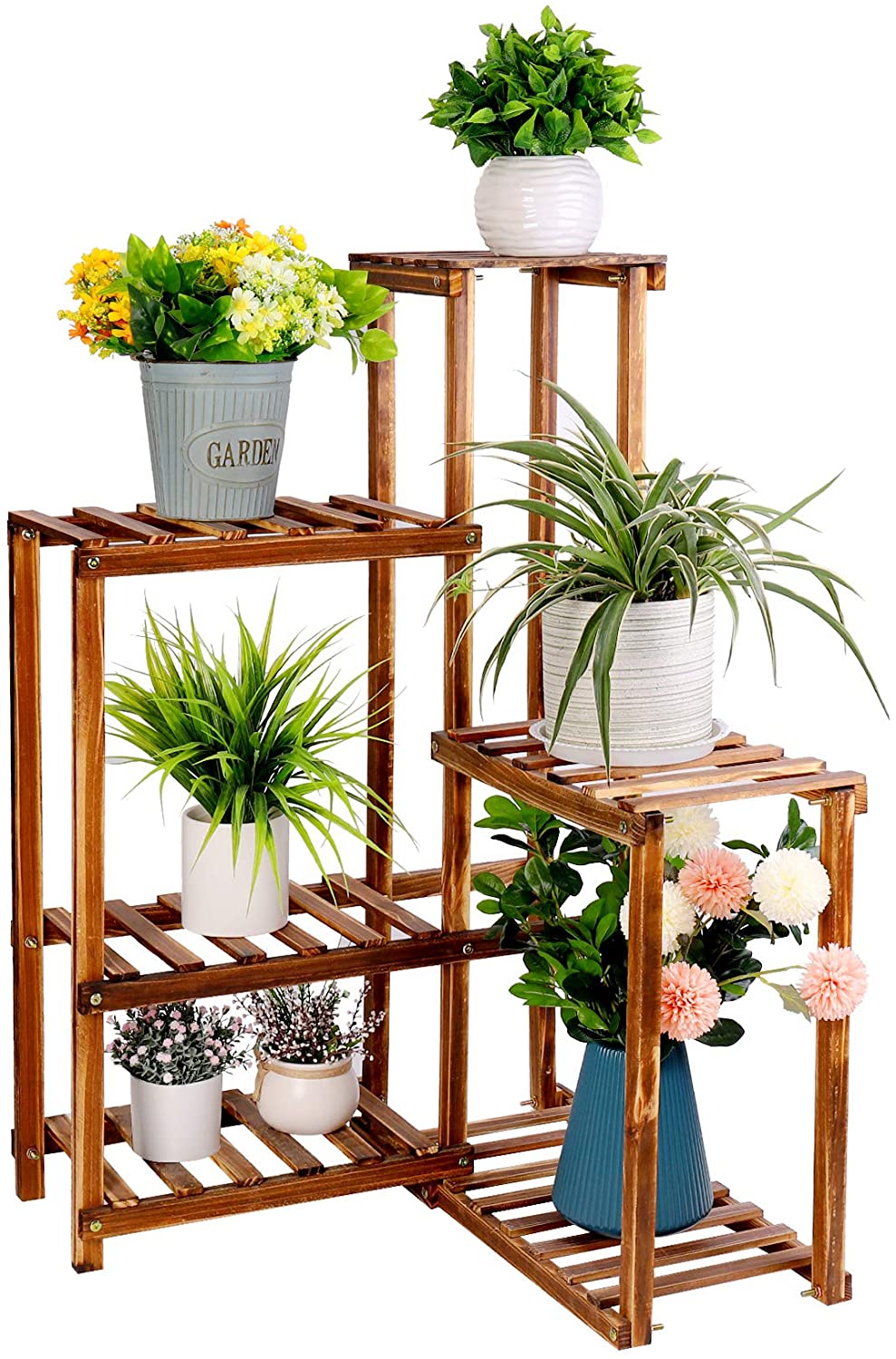 5 Tier Wooden Plant Stand - Lifestyle Bravo