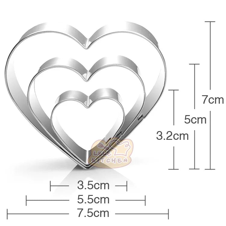 Heart Cookie Cutters - Lifestyle Bravo
