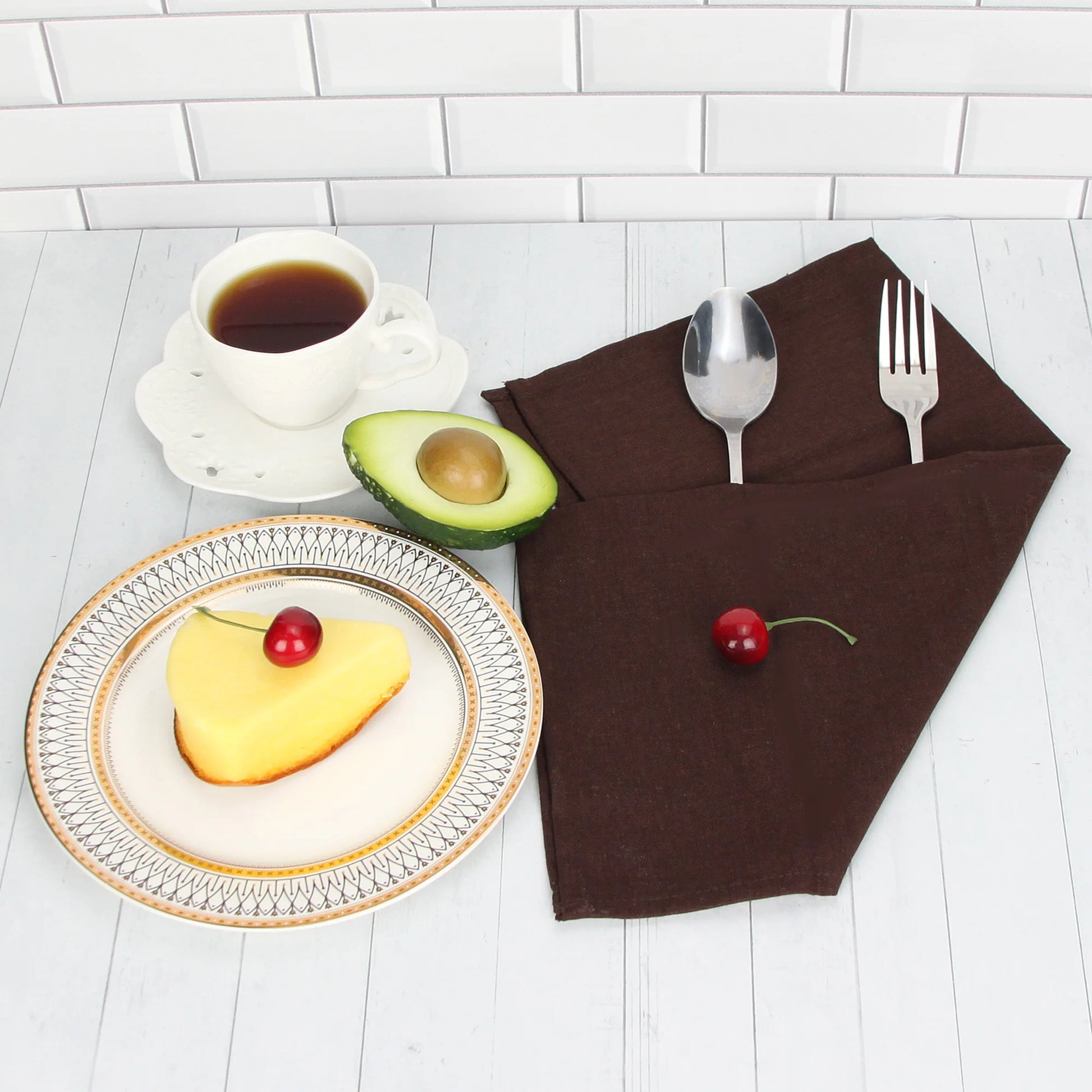 Set of 12 - Cotton Linen Table Napkins - Lifestyle Bravo