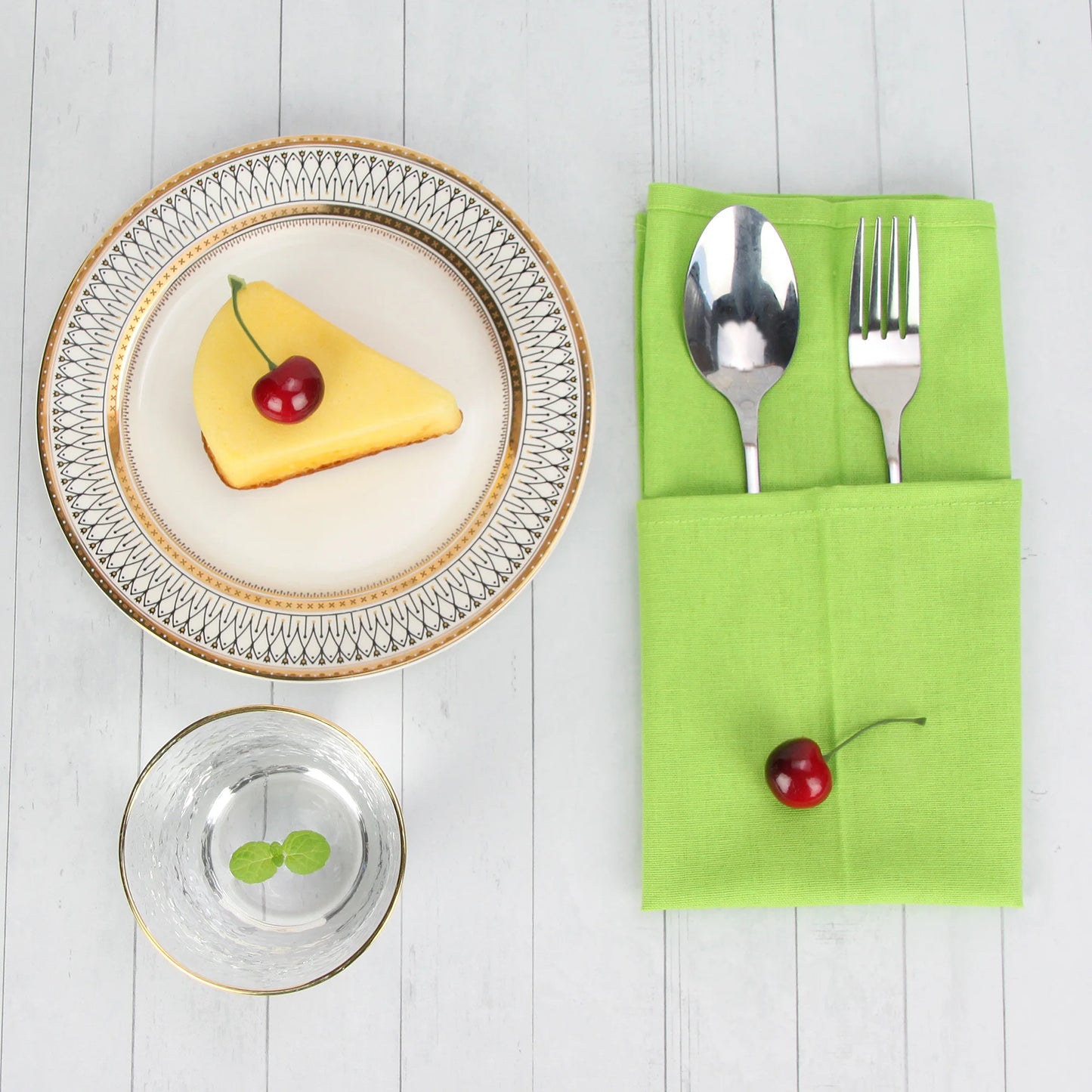 Set of 12 - Cotton Linen Table Napkins - Lifestyle Bravo