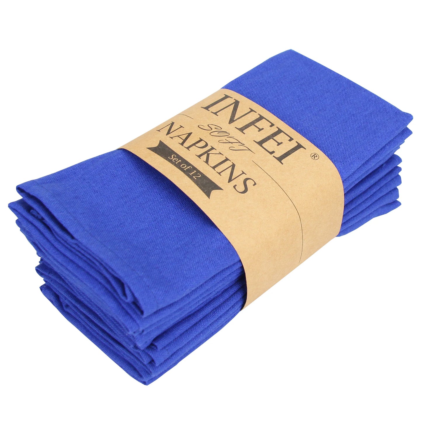 Set of 12 - Cotton Linen Table Napkins - Lifestyle Bravo