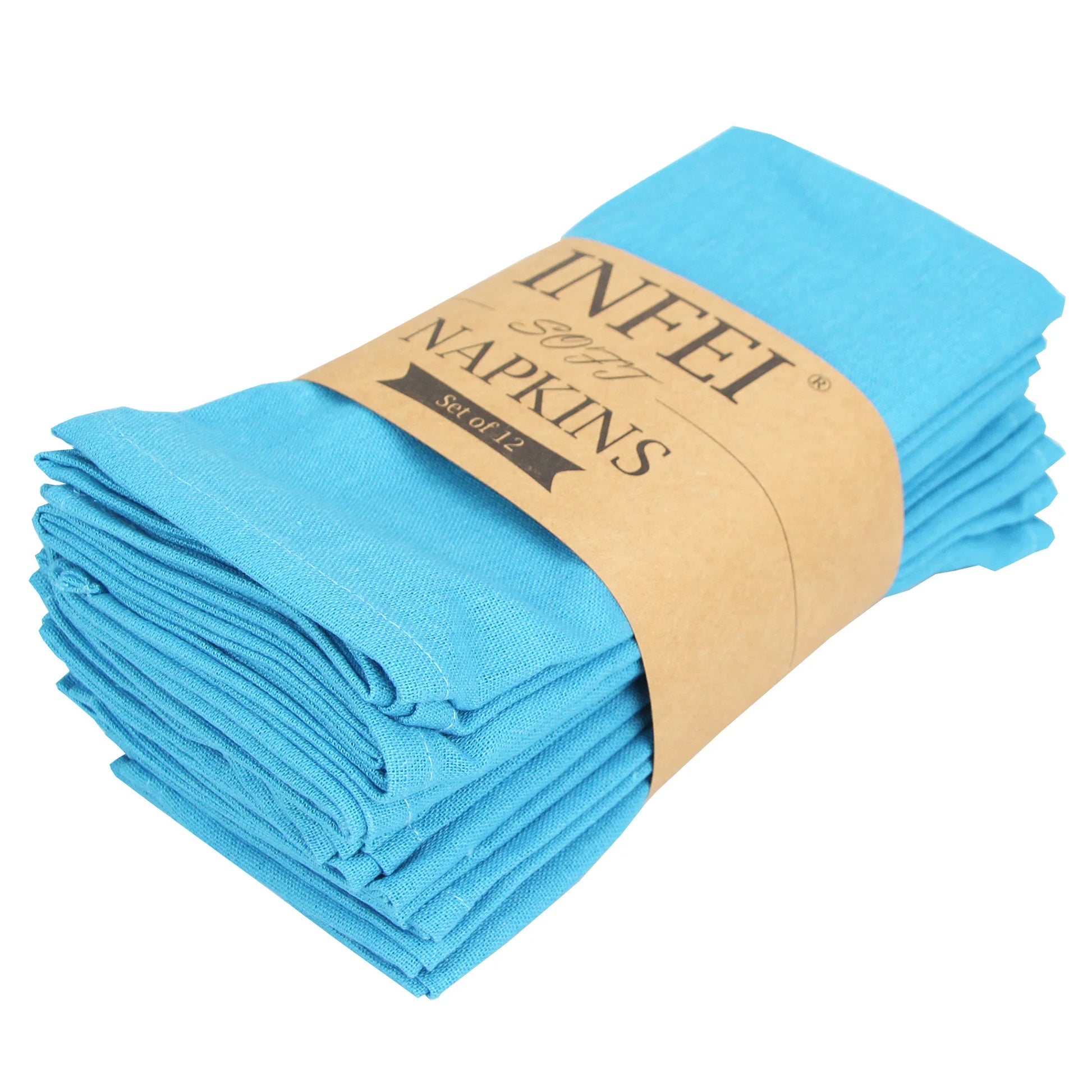 Set of 12 - Cotton Linen Table Napkins - Lifestyle Bravo
