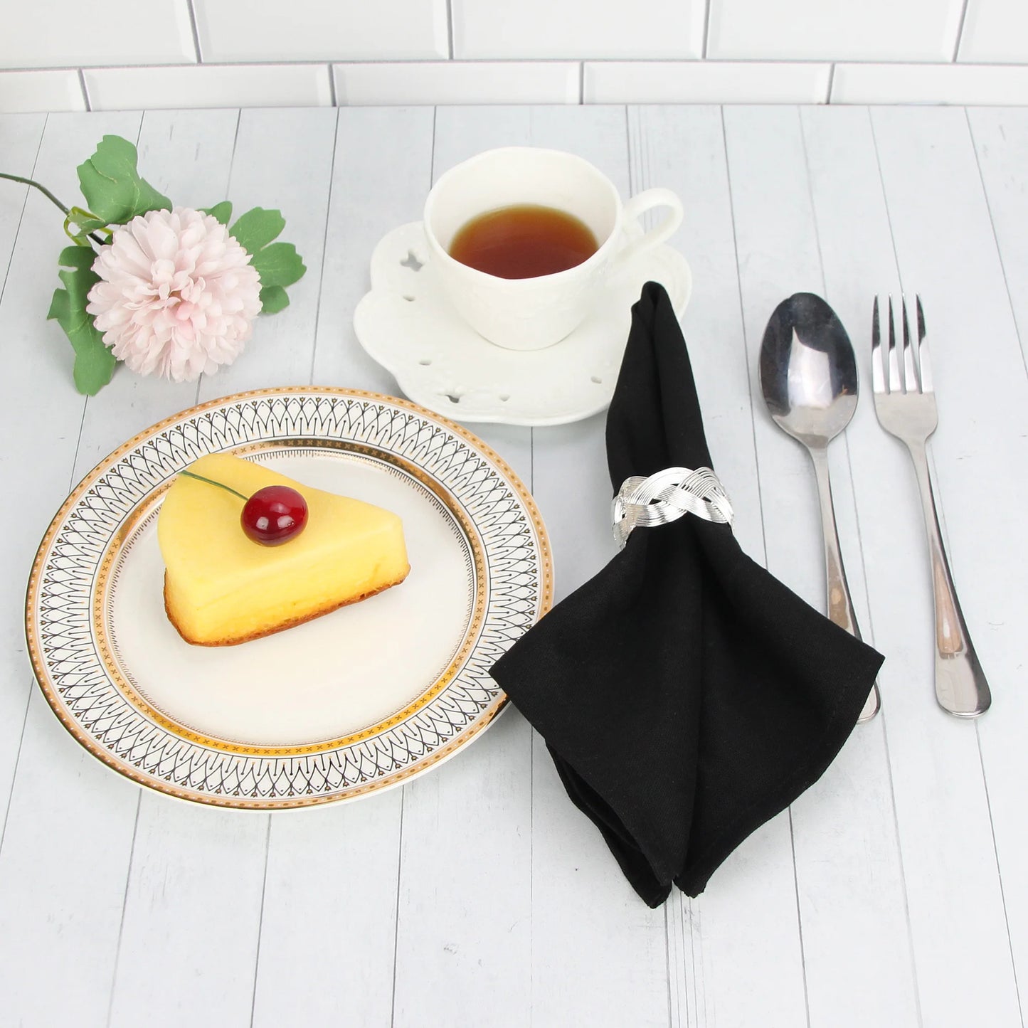 Set of 12 - Cotton Linen Table Napkins - Lifestyle Bravo