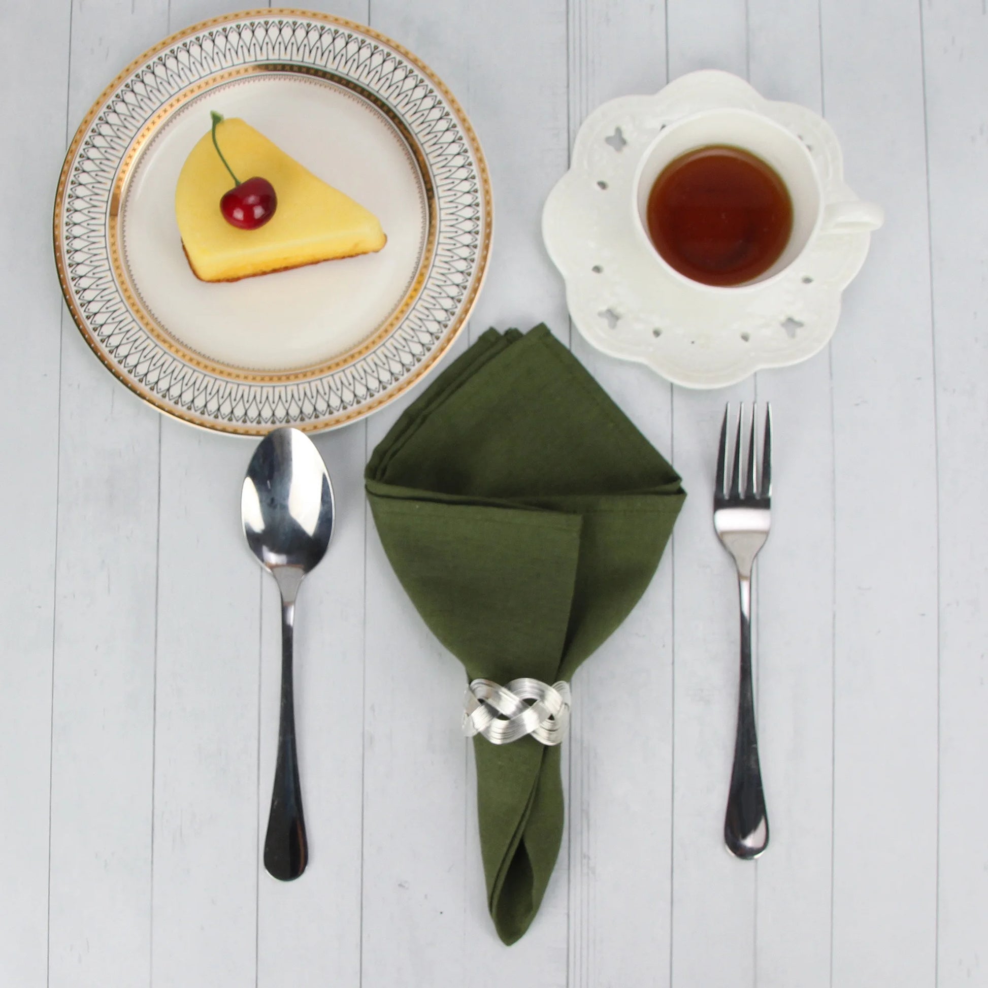 Set of 12 - Cotton Linen Table Napkins - Lifestyle Bravo