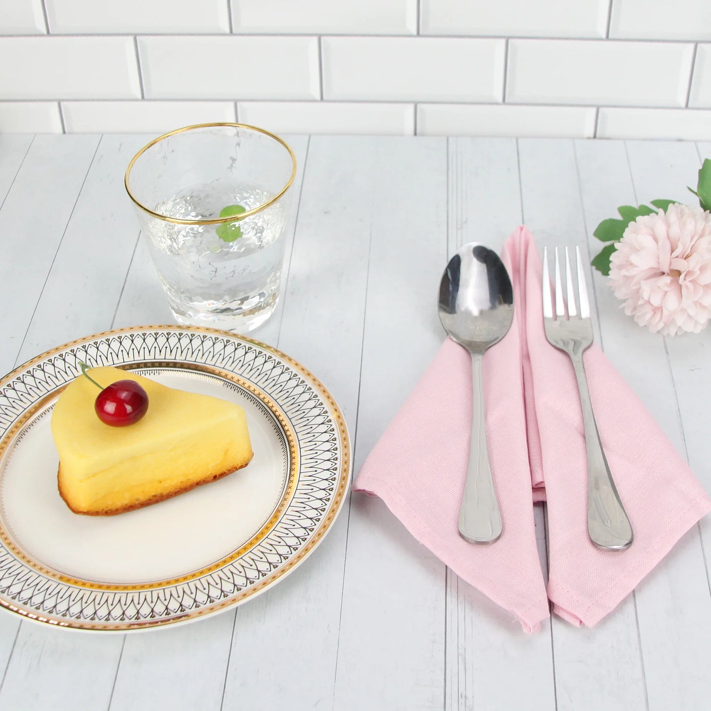 Set of 12 - Cotton Linen Table Napkins - Lifestyle Bravo