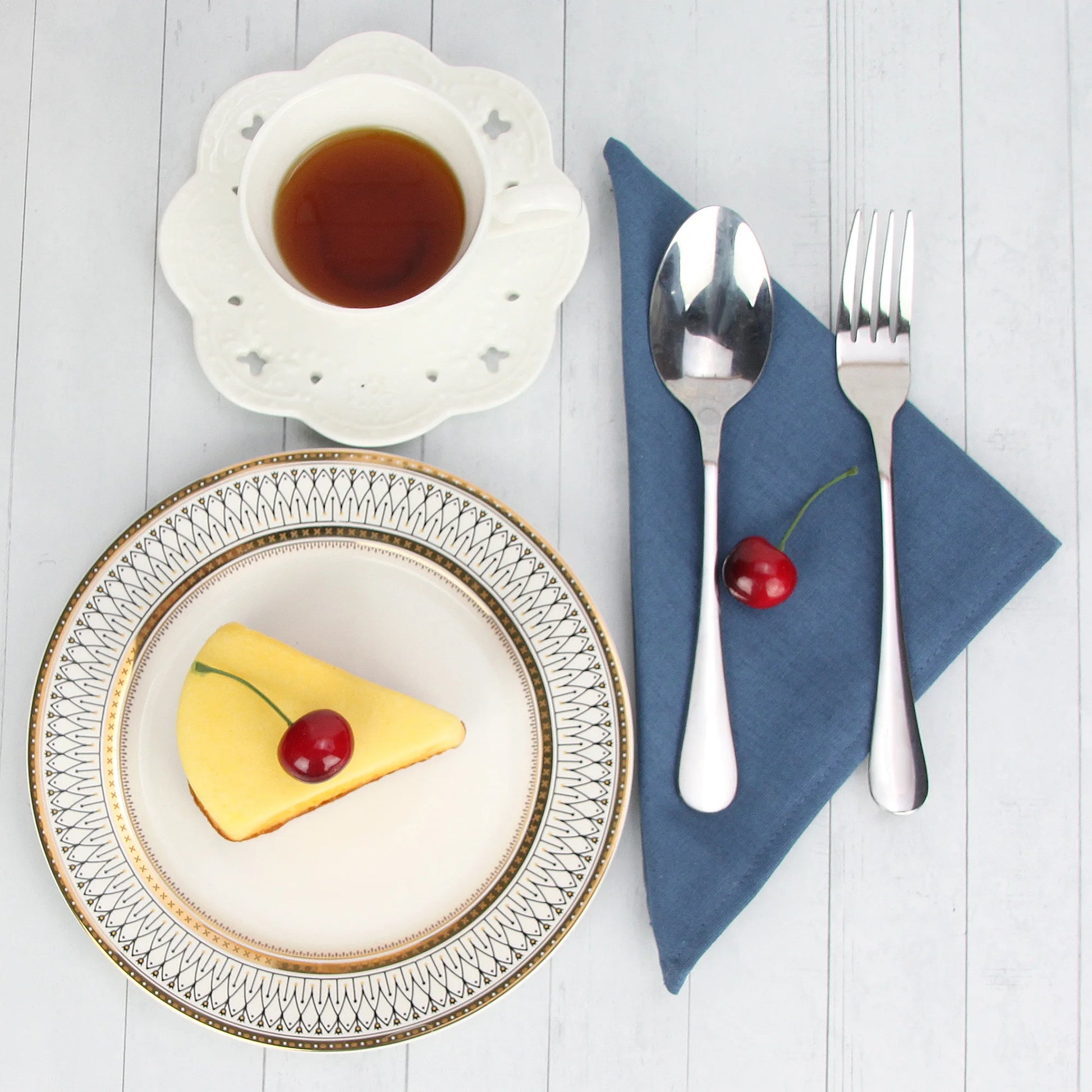 Set of 12 - Cotton Linen Table Napkins - Lifestyle Bravo