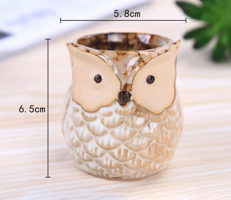 Mini Owl & Bird Ceramic Planters - Lifestyle Bravo