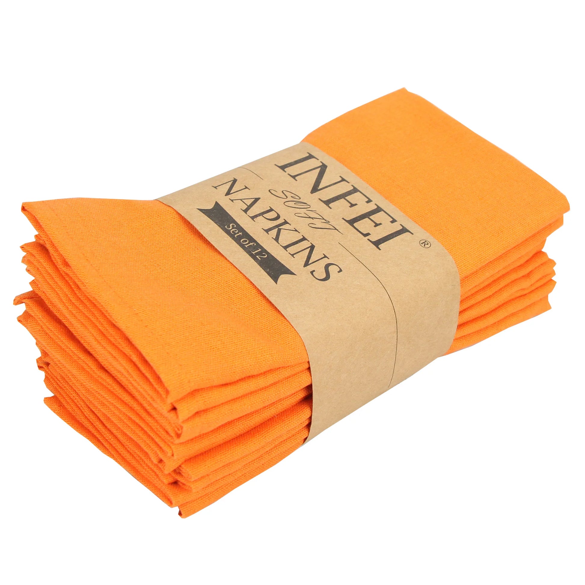 Set of 12 - Cotton Linen Table Napkins - Lifestyle Bravo