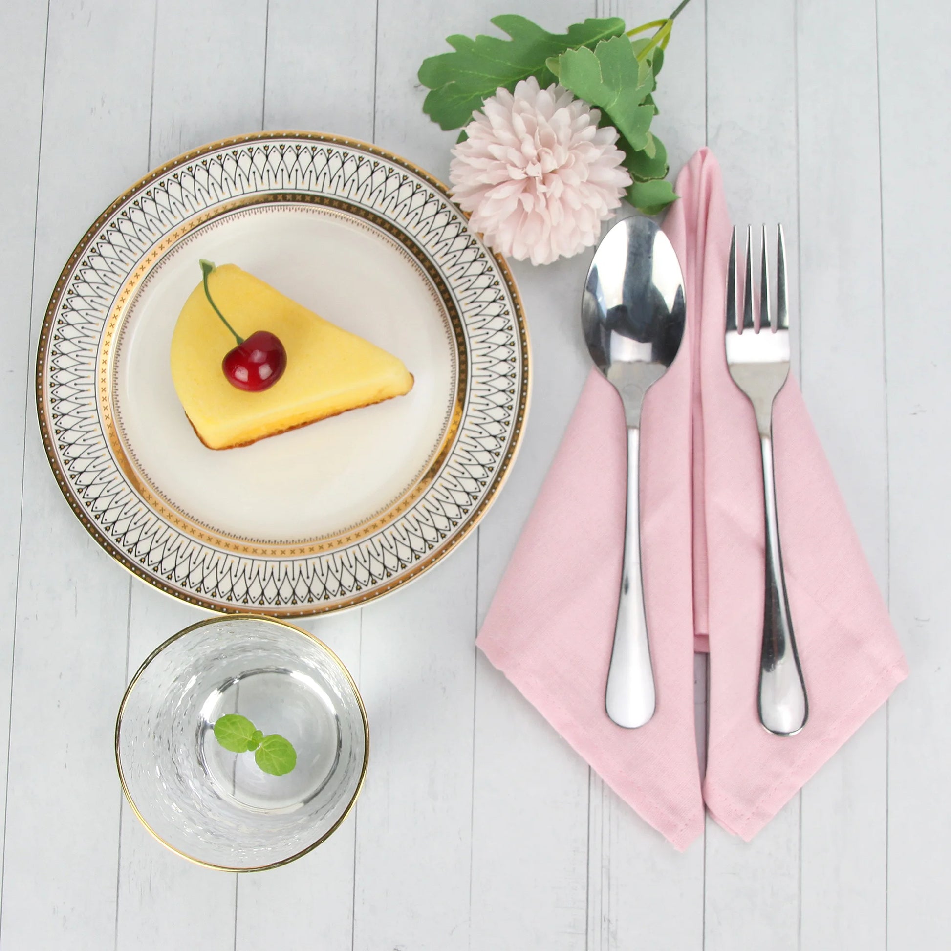 Set of 12 - Cotton Linen Table Napkins - Lifestyle Bravo