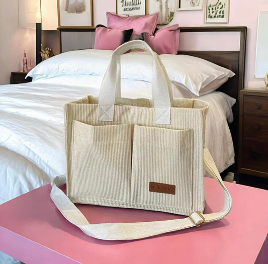 Beige Tote bag