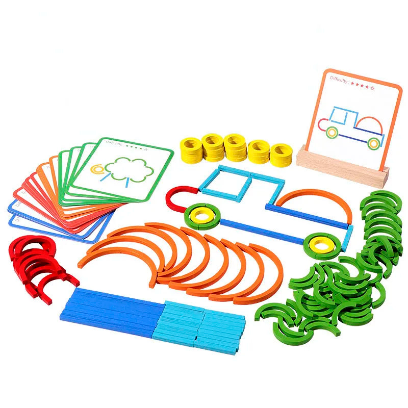 Montessori Sticks And Rings - Lifestyle Bravo