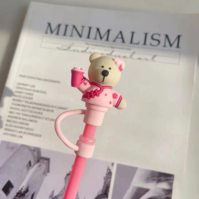 Bear Straw Toppers for Stanley Tumblers