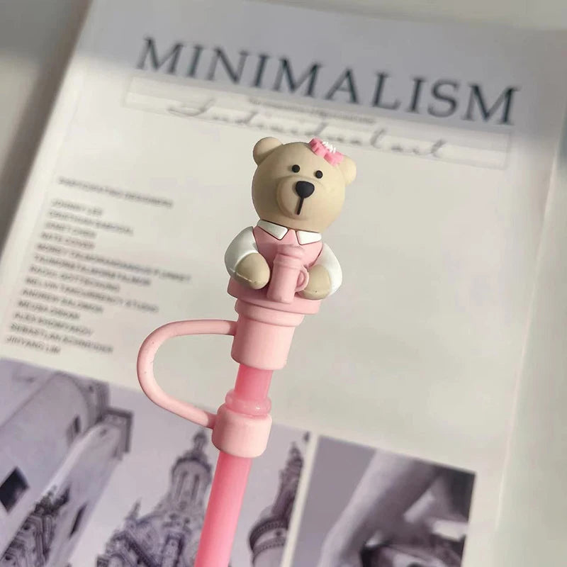 Bear Straw Toppers for Stanley Tumblers