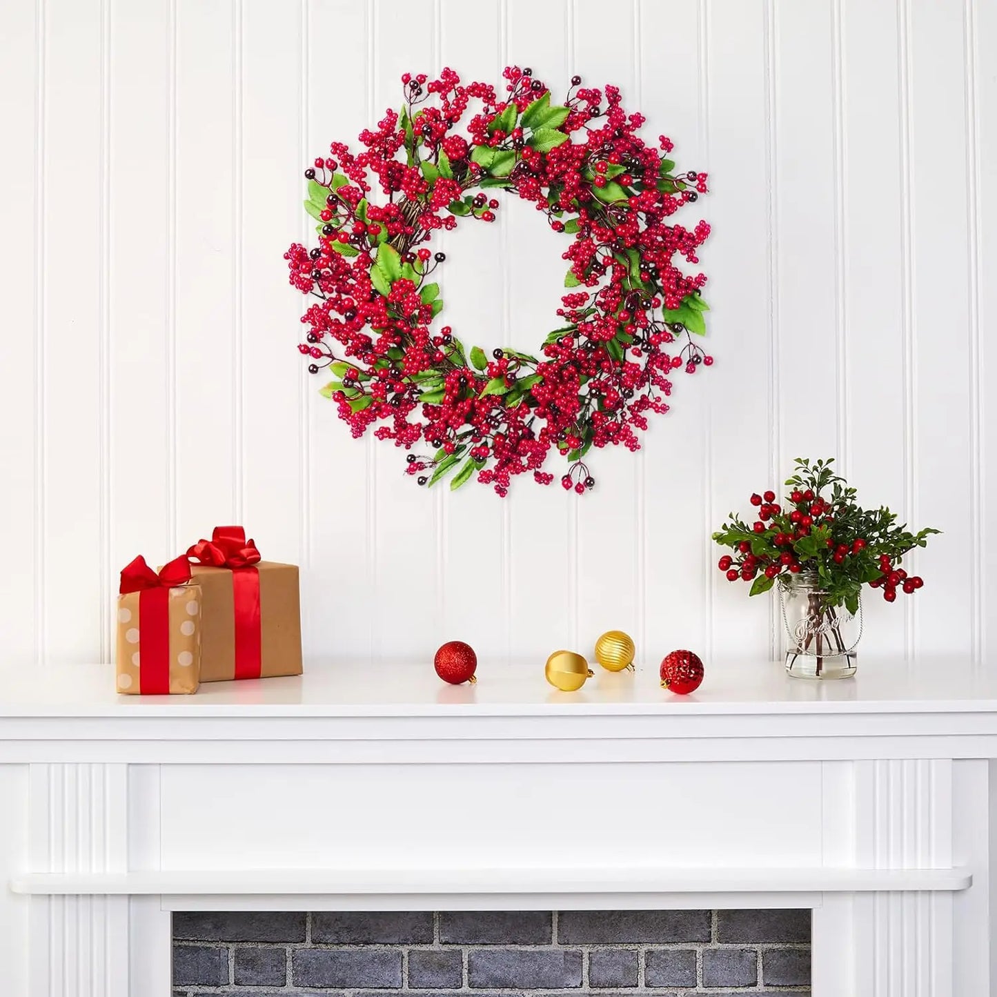 Red Berry Wreath - Lifestyle Bravo