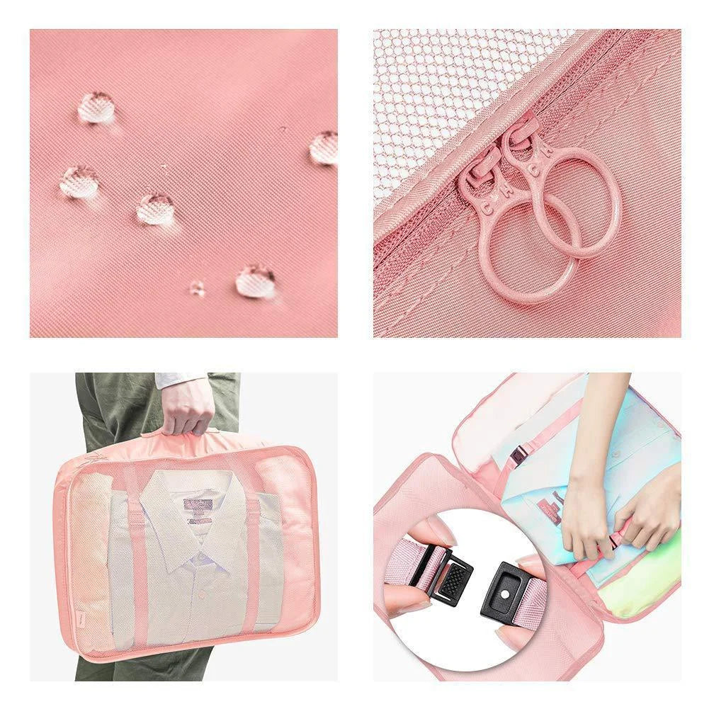 Set of Travel Bag Organizer