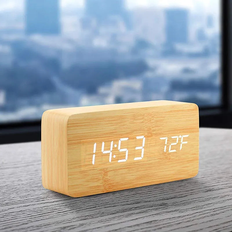Wooden Digital Alarm