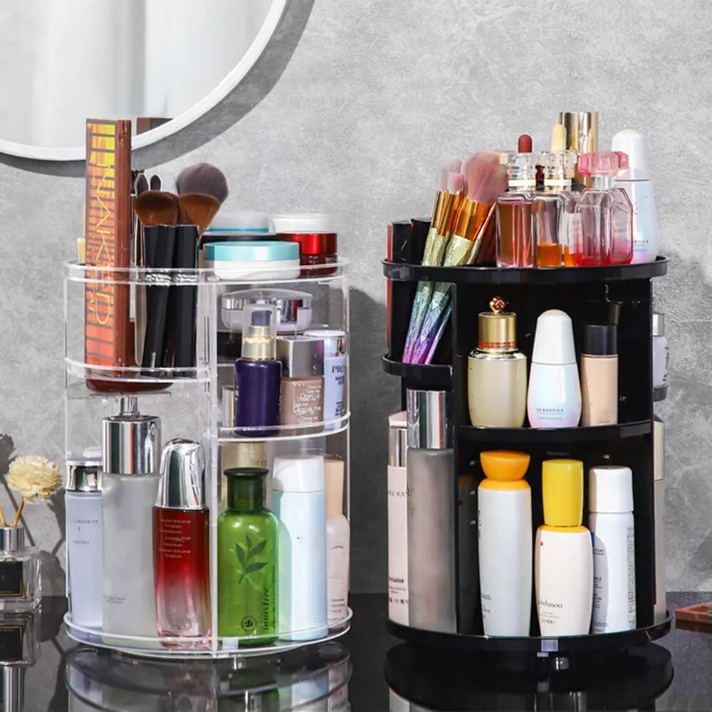 360° Rotating Makeup Organizer