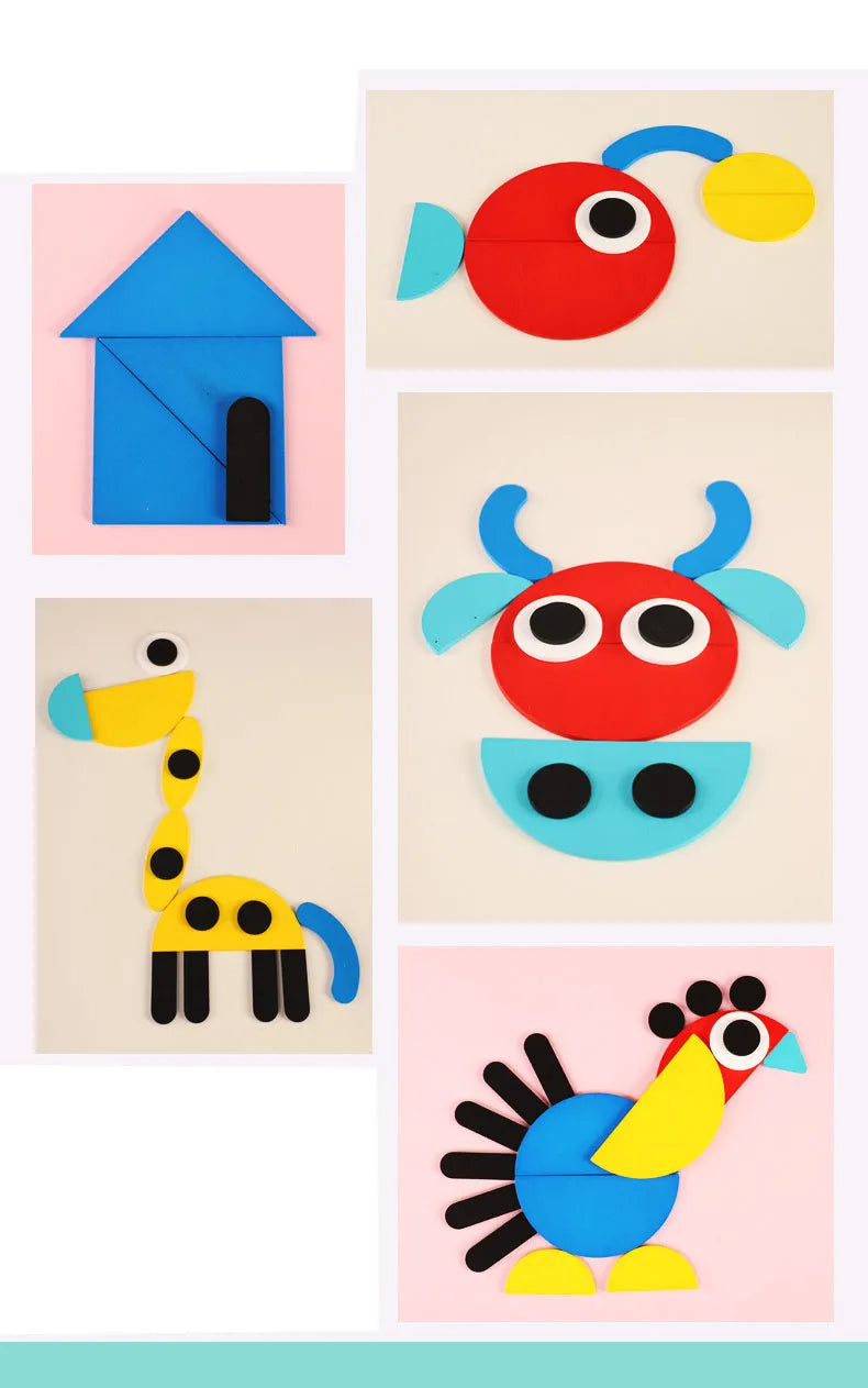 Montessori Shapes Jigsaw Puzzle - Lifestyle Bravo