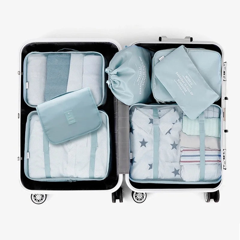 Set of Travel Bag Organizer