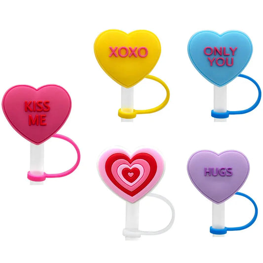 straw heart barbie pink topper