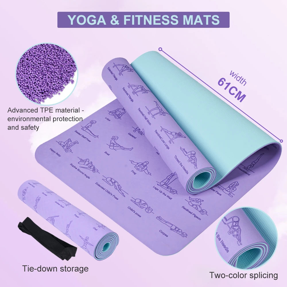 Thick Padded Yoga Mat - Lifestyle Bravo