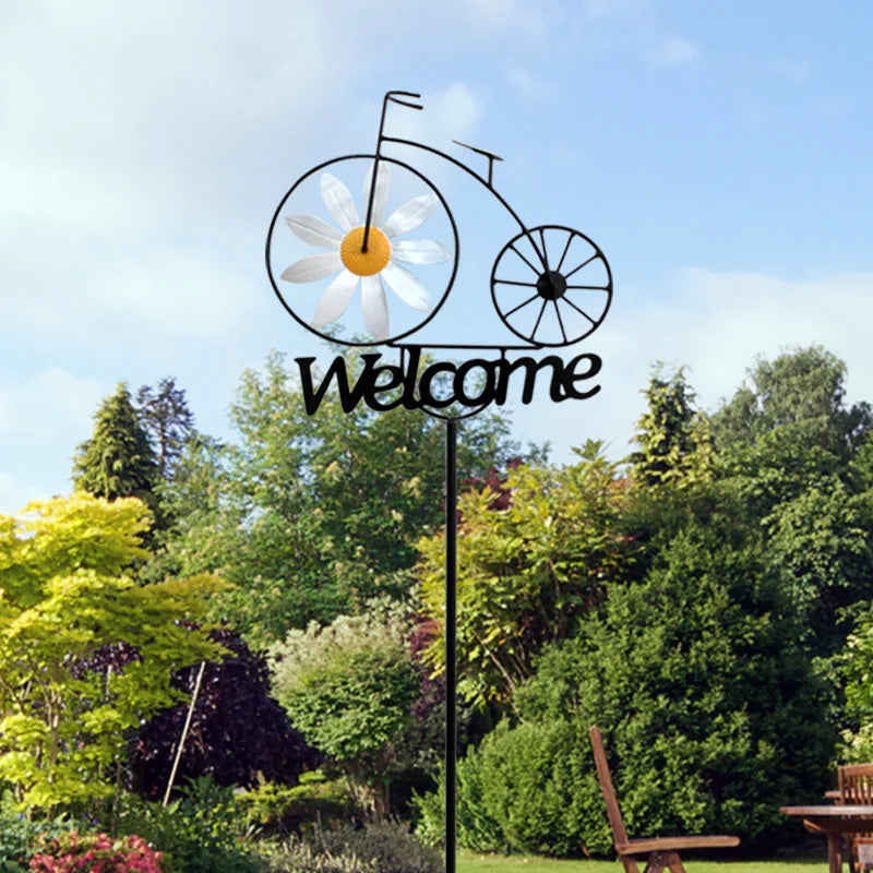 Flower Bike Wind Spinner - Lifestyle Bravo