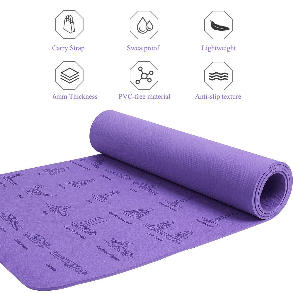 Thick Padded Yoga Mat - Lifestyle Bravo