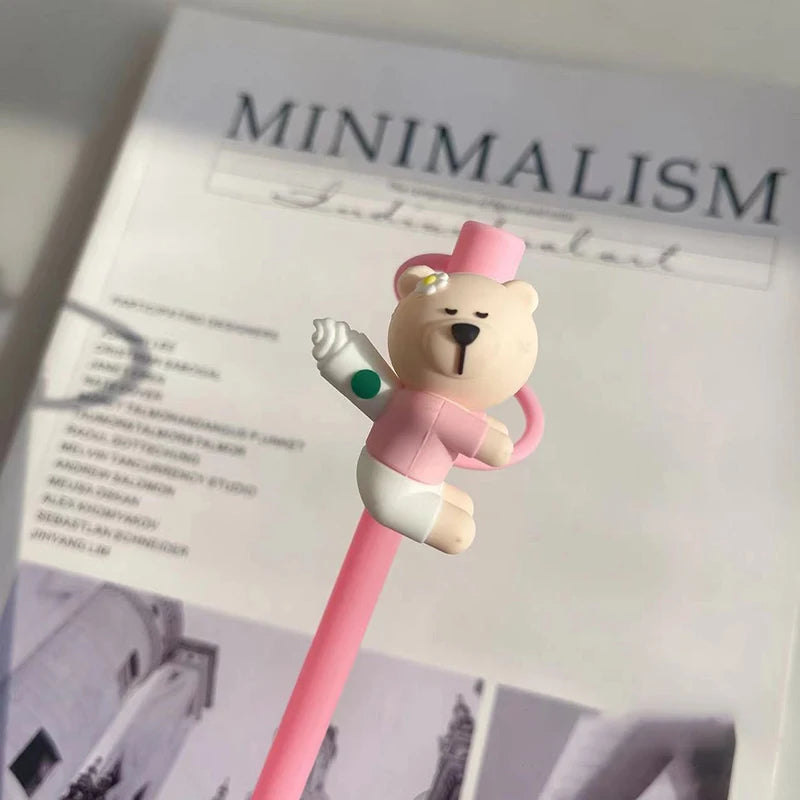 Bear Straw Toppers for Stanley Tumblers