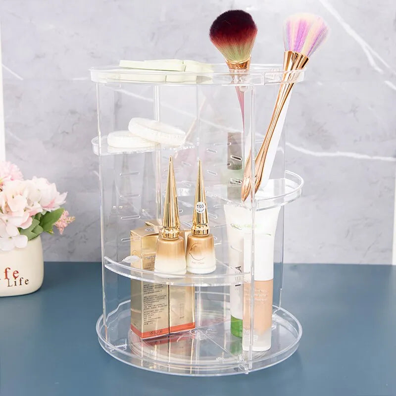 360° Rotating Makeup Organizer