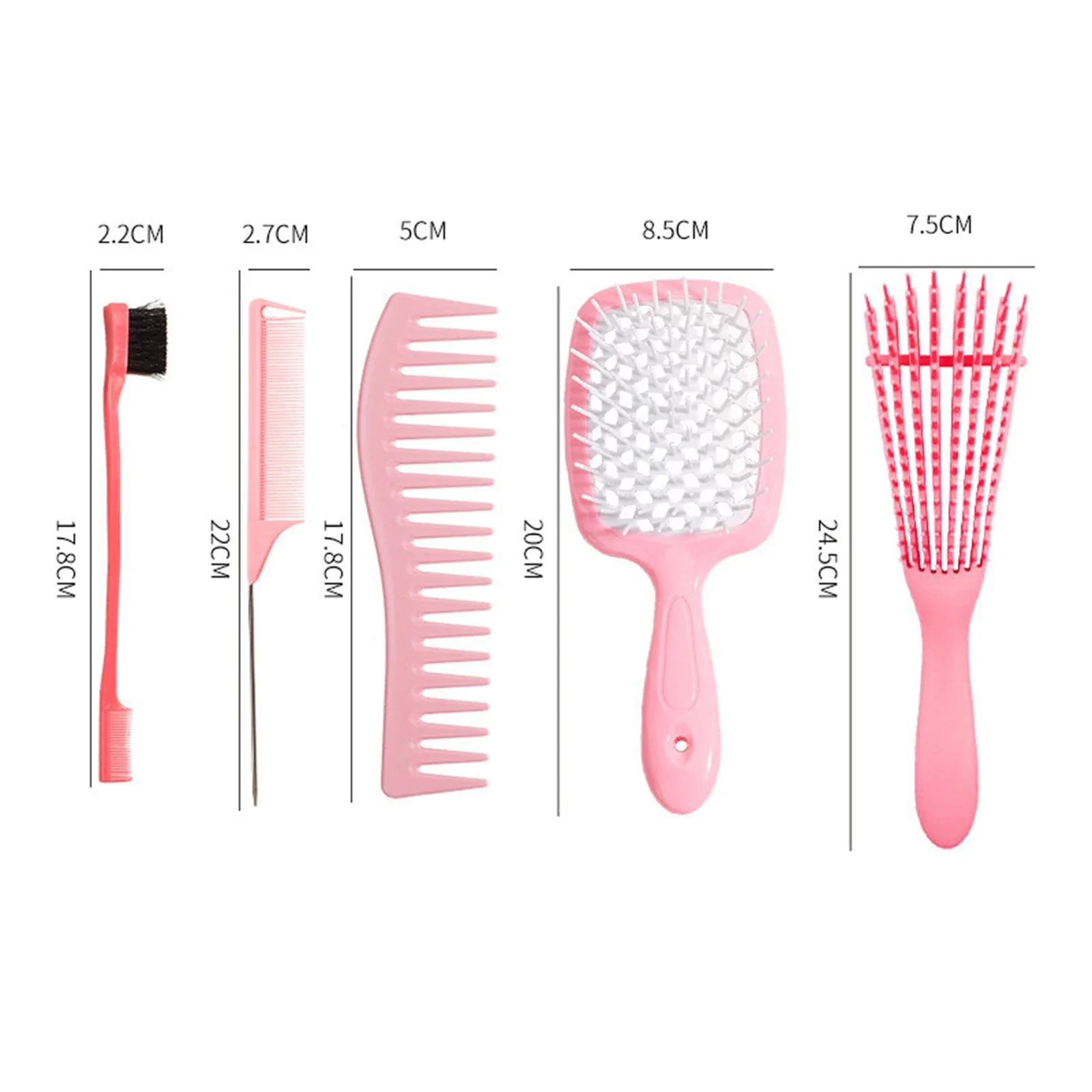 5 pcs - Hair Detangling Brush Set - Lifestyle Bravo