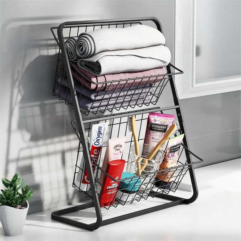 2-Tier Metal Fruit Basket - Lifestyle Bravo