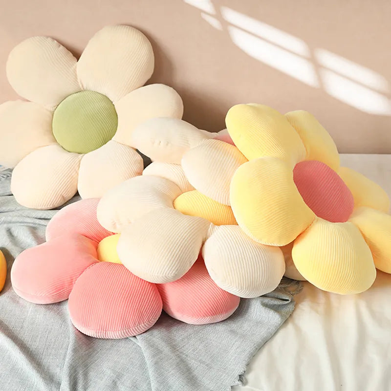 Daisy Flower Plush Pillow - Lifestyle Bravo