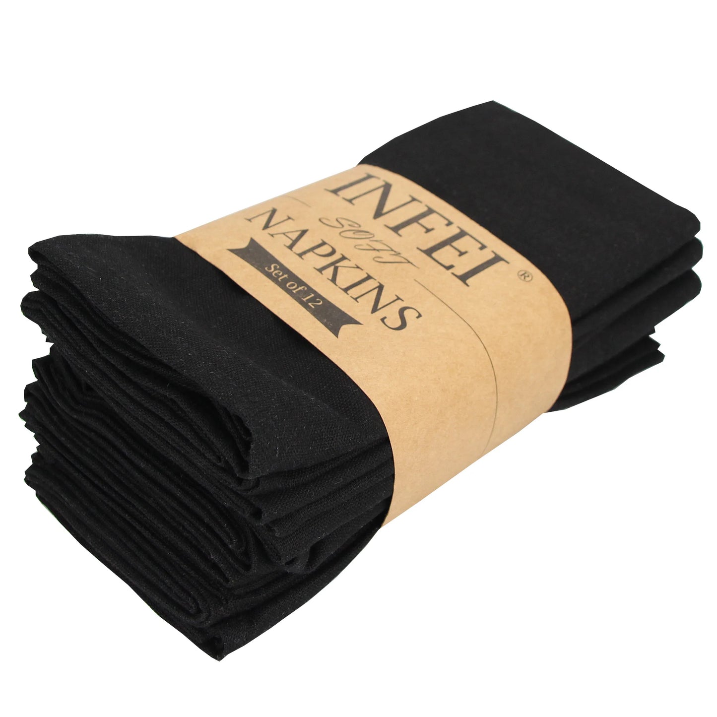 Set of 12 - Cotton Linen Table Napkins - Lifestyle Bravo