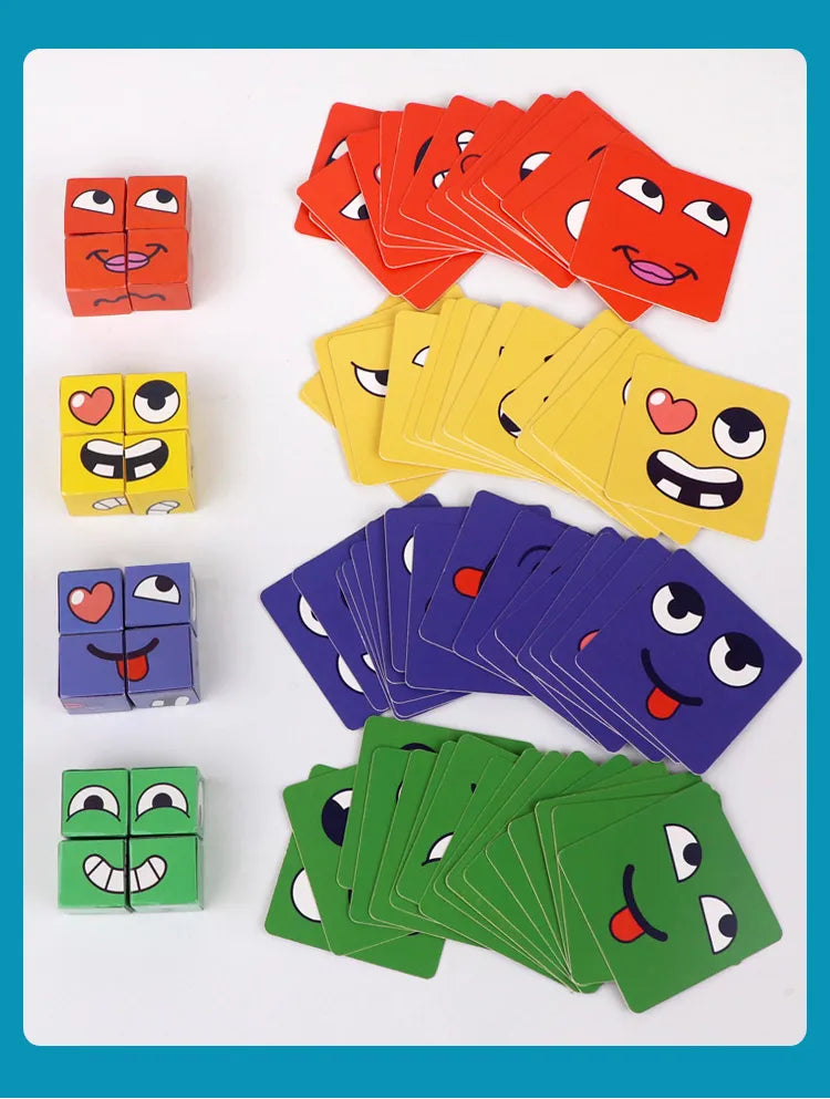 Wooden Changing Face Puzzle