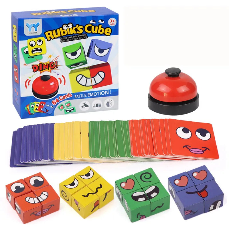Wooden Changing Face Puzzle
