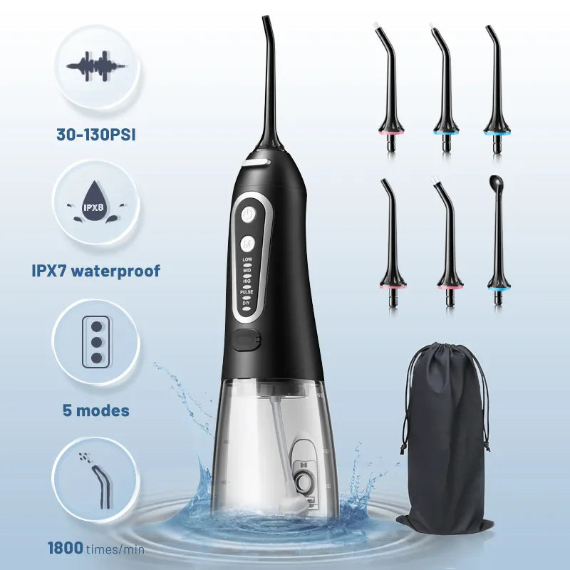 Teeth Cleaner Rechargeable Cordless Plus Water Flosser